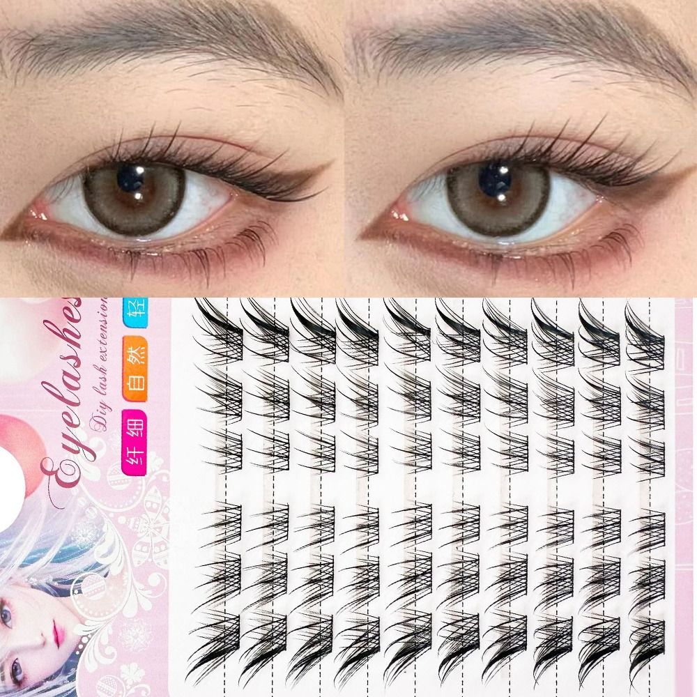 Eyelash Extension Cat Eye Wispy - Women Beauty 3D Cat Eye Clusters