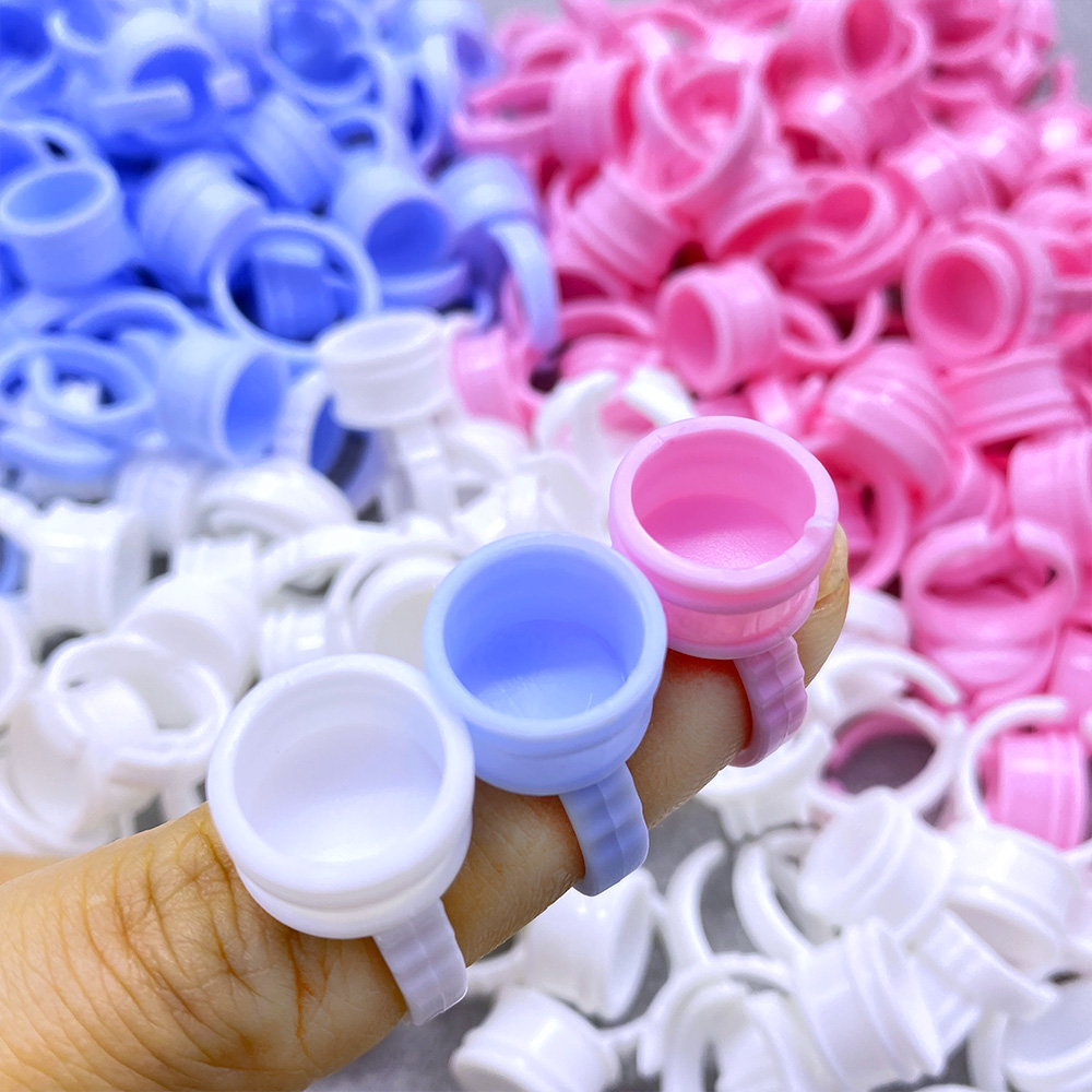 100Pcs Disposable Glue Ring Cu - Eyelash Extension Usa ulasan dan harga