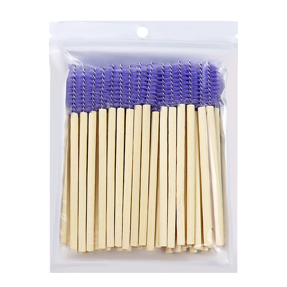 50Pcs Bamboo Handle Eyelash Br - Micro Brush Applicator ulasan dan harga