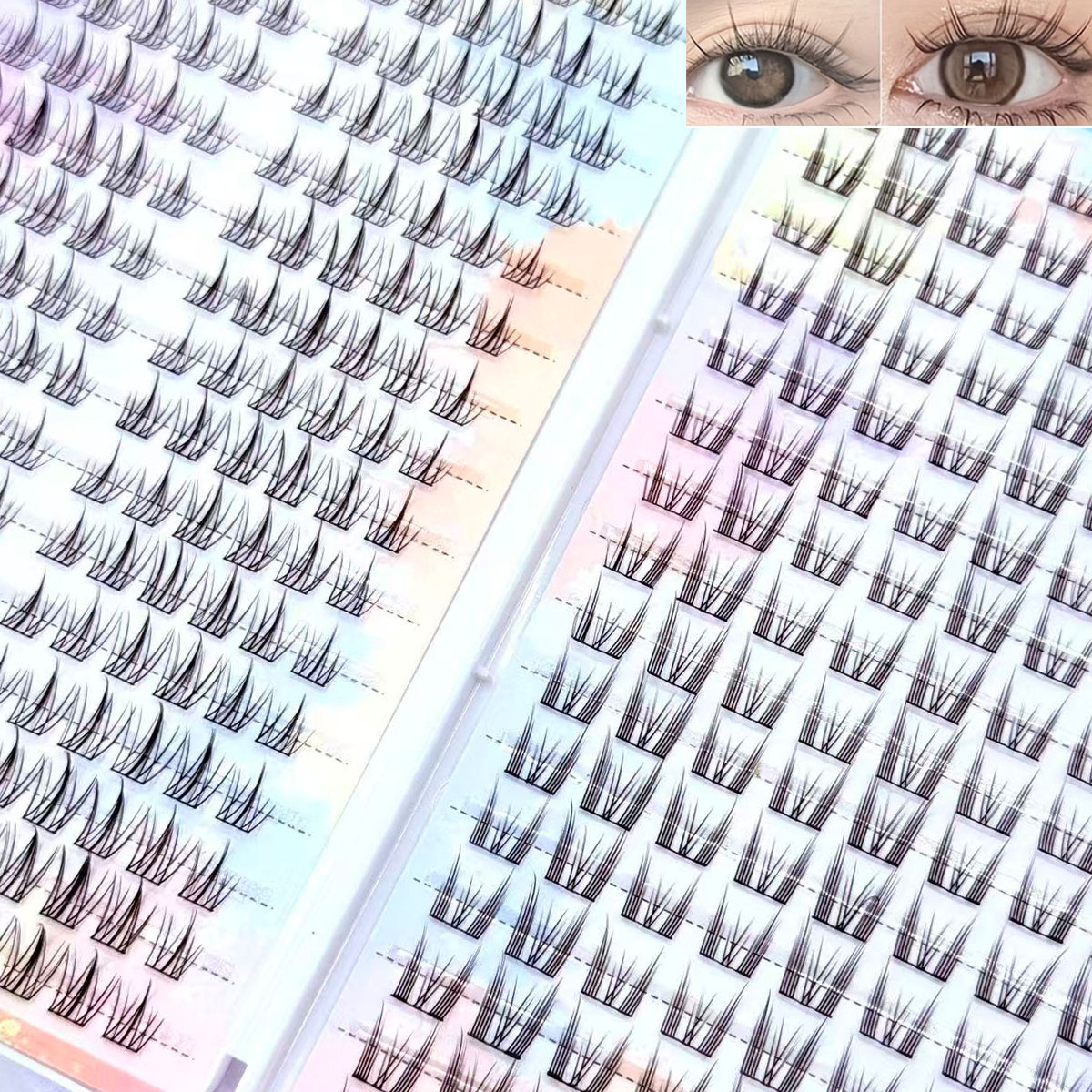 Hot Selling  Sunflower and Cat - Eyelash Extension Cat Eye Wispy ulasan dan harga