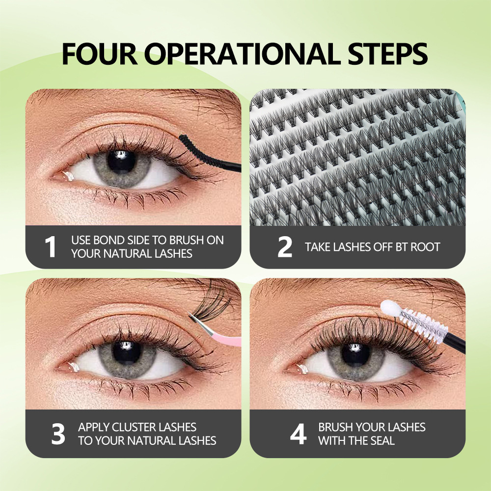 Lashes Cluster DIY Lash Extens - Eyelash Extension Cat Eye Wispy ulasan dan harga
