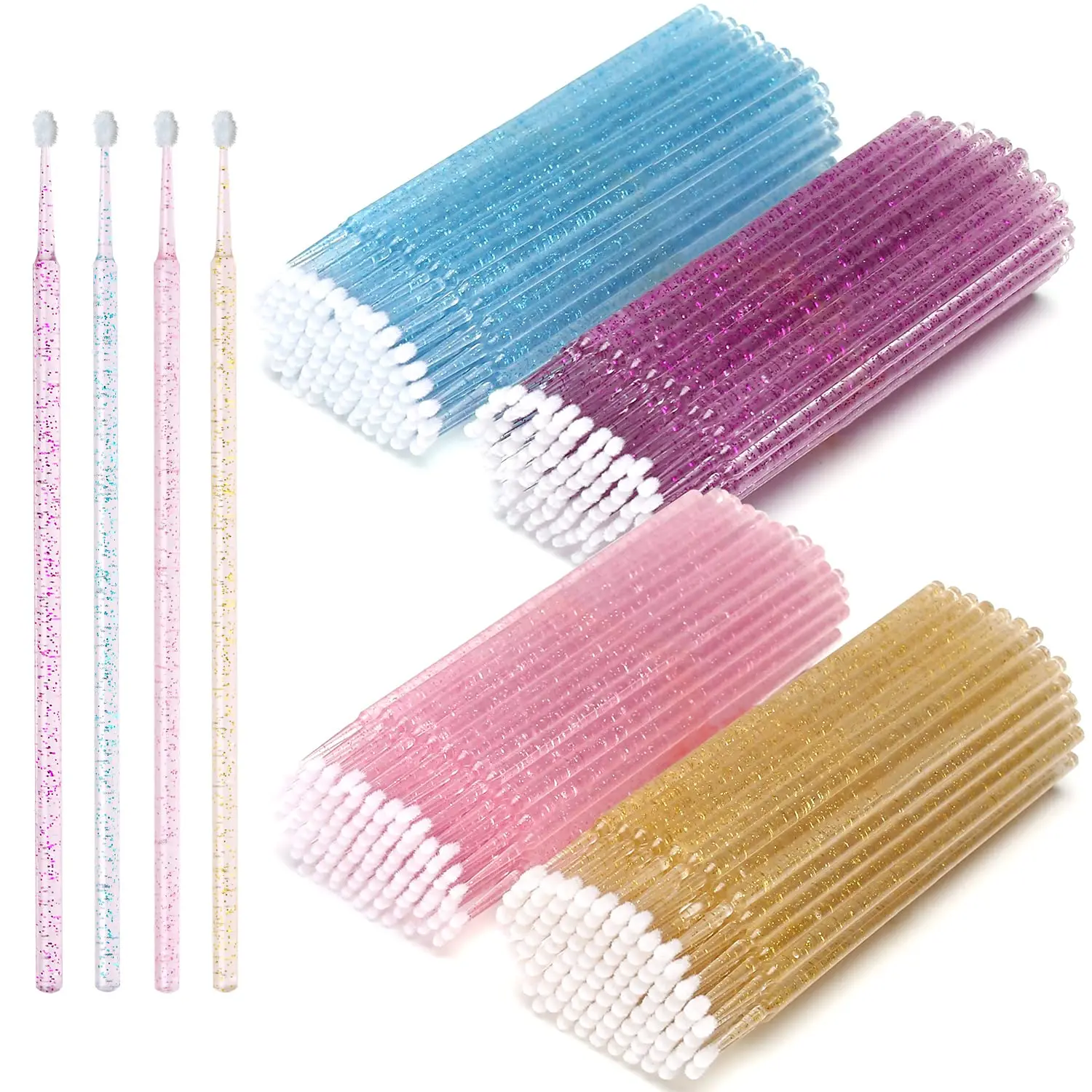 100PCS/Lot Disposable Eyelash  - Micro Brush Applicator ulasan dan harga