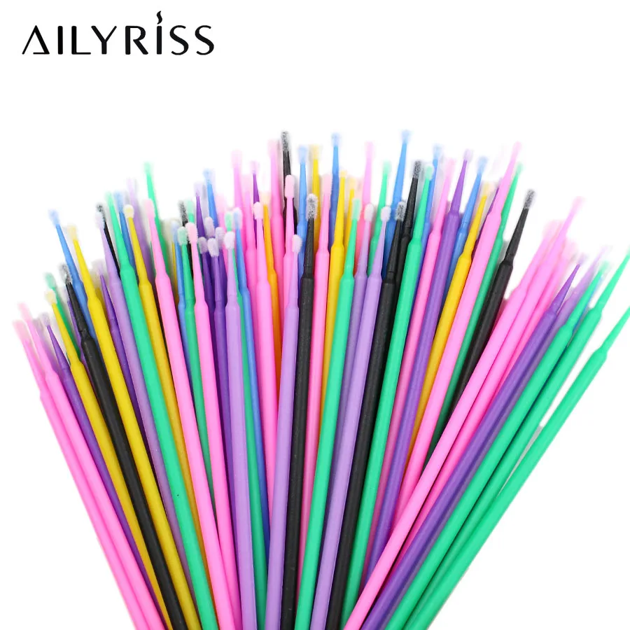 100PCS/Lot Disposable Eyelash  - Micro Brush Applicator ulasan dan harga