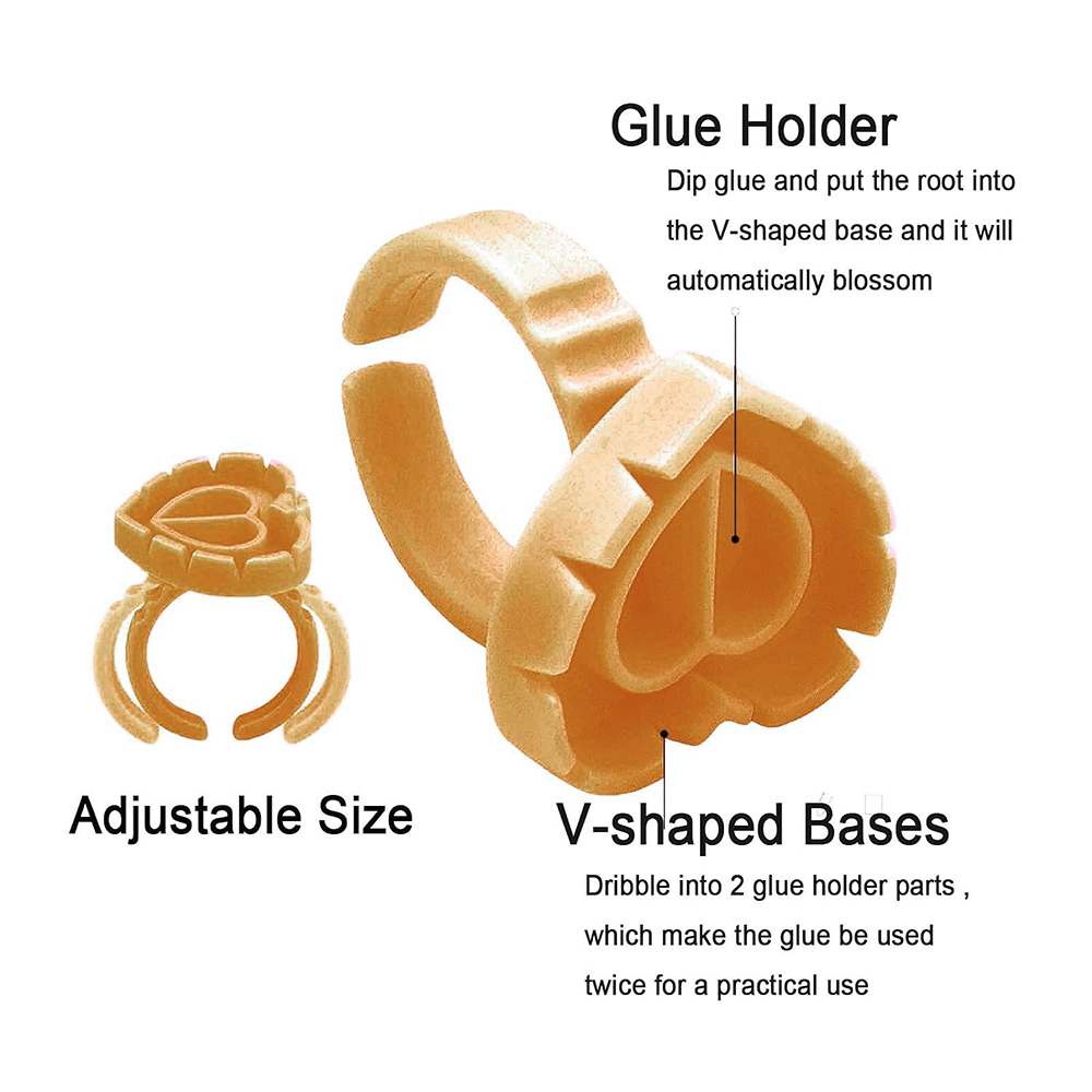 500PCS Glue Rings for Lash Ext - Eyelash Extension Usa ulasan dan harga