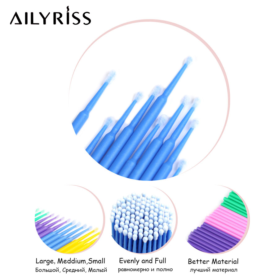 500pcs/lot Disposable Applicat - Micro Brush Applicator ulasan dan harga