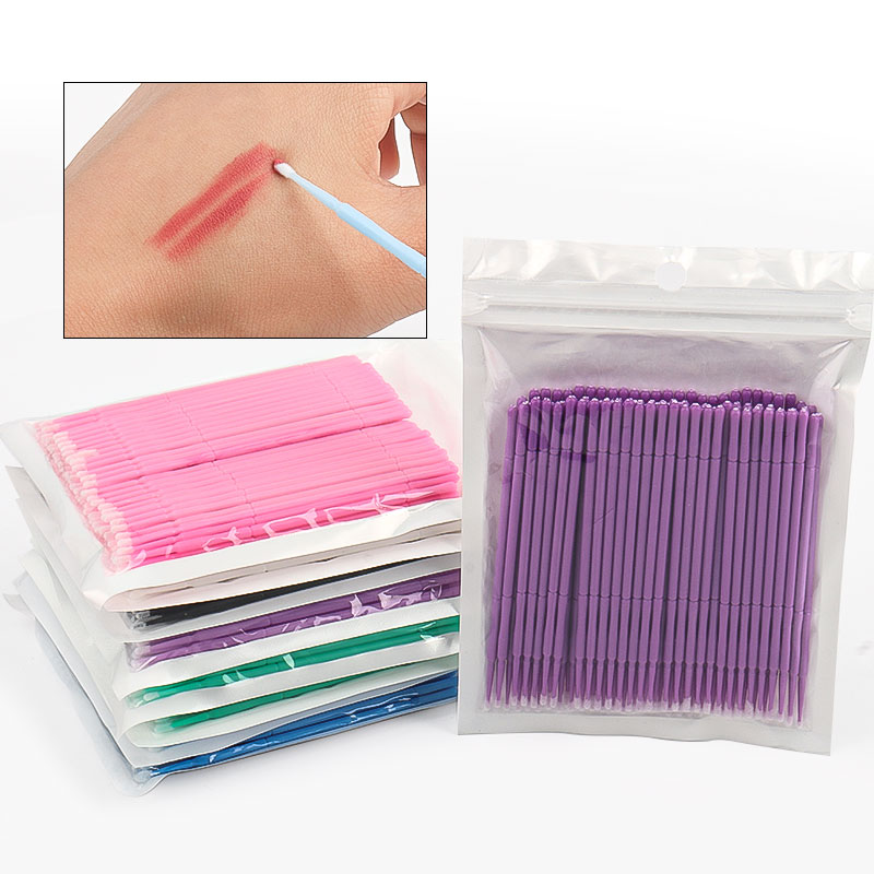 100PCS/Bag Bamboo Eyelash Exte - Micro Brush Applicator ulasan dan harga
