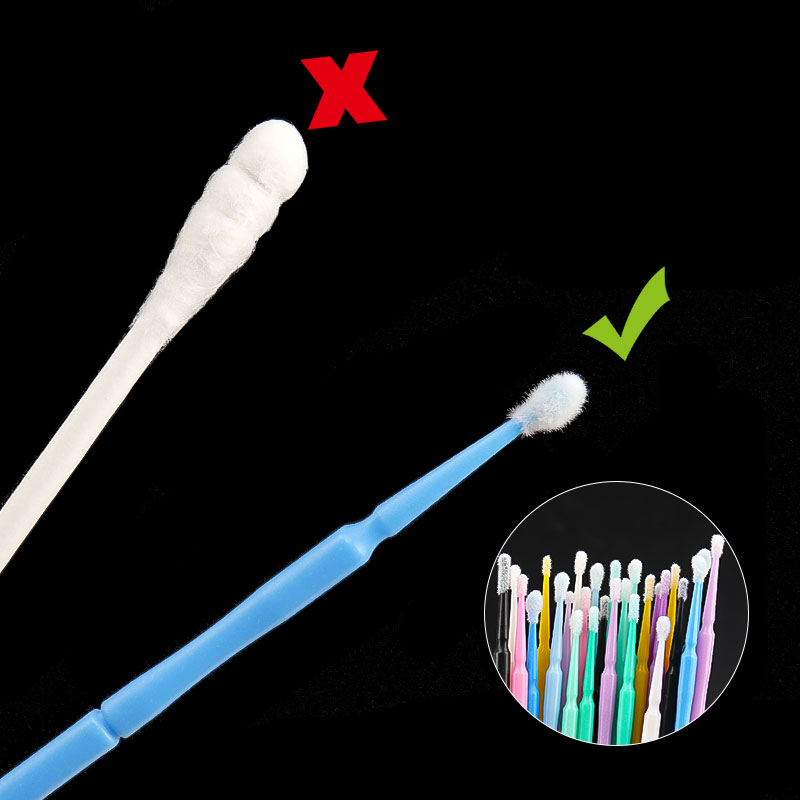 100PCS/Bag Bamboo Eyelash Exte - Micro Brush Applicator ulasan dan harga