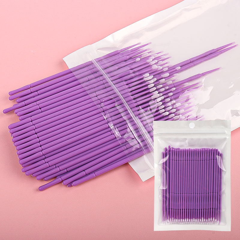 100PCS/Bag Bamboo Eyelash Exte - Micro Brush Applicator ulasan dan harga