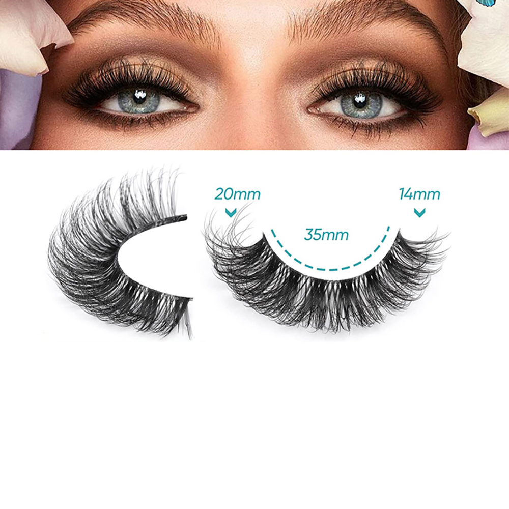 10 Pairs False Eyelashes 6D Su - Eyelash Extension Cat Eye Wispy ulasan dan harga