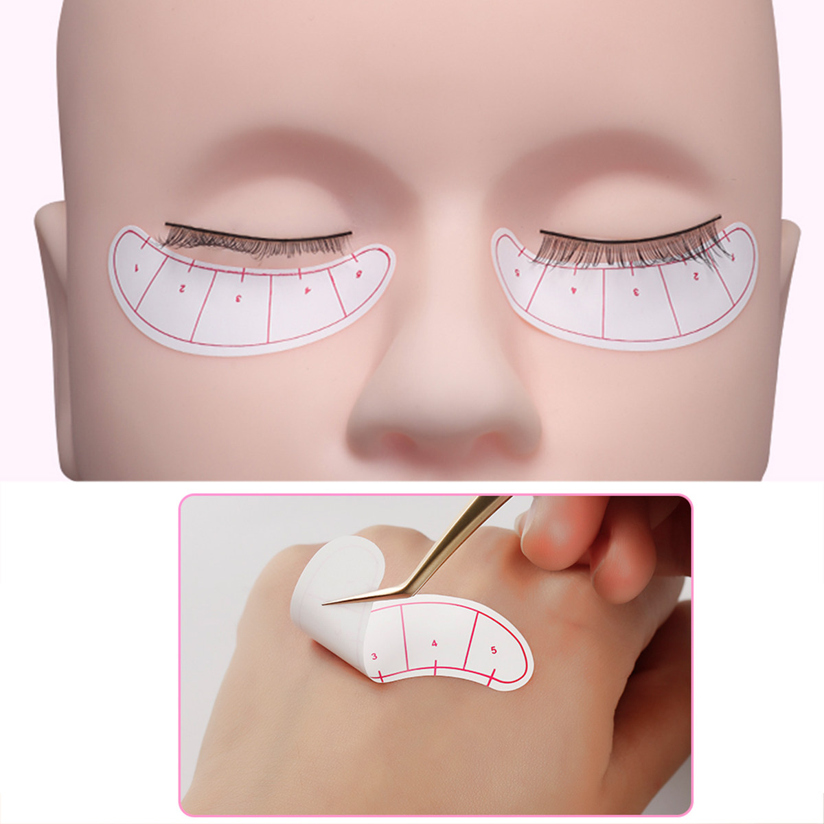 1Pack Eyelash Isolated Sticker - Eyelash Extension Is Safe ulasan dan harga