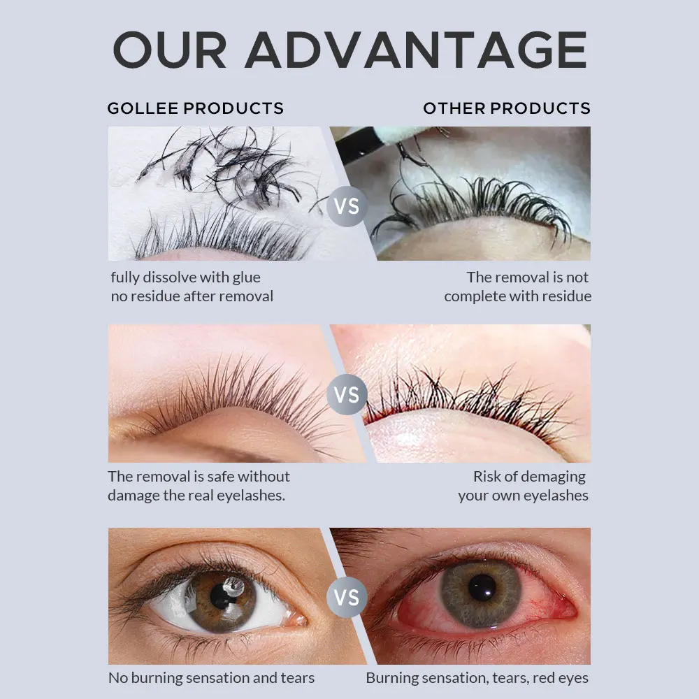 Gollee 5/10 PCS Professional E - Eyelash Extension Is Safe ulasan dan harga