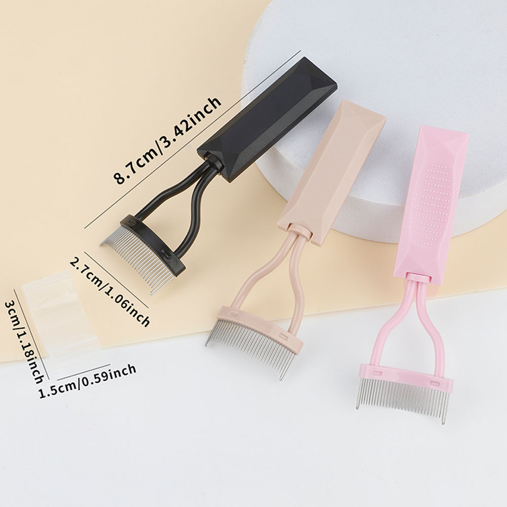 1pcs Curved Ultra-Fine Steel T - Eyelash Extension Guide ulasan dan harga