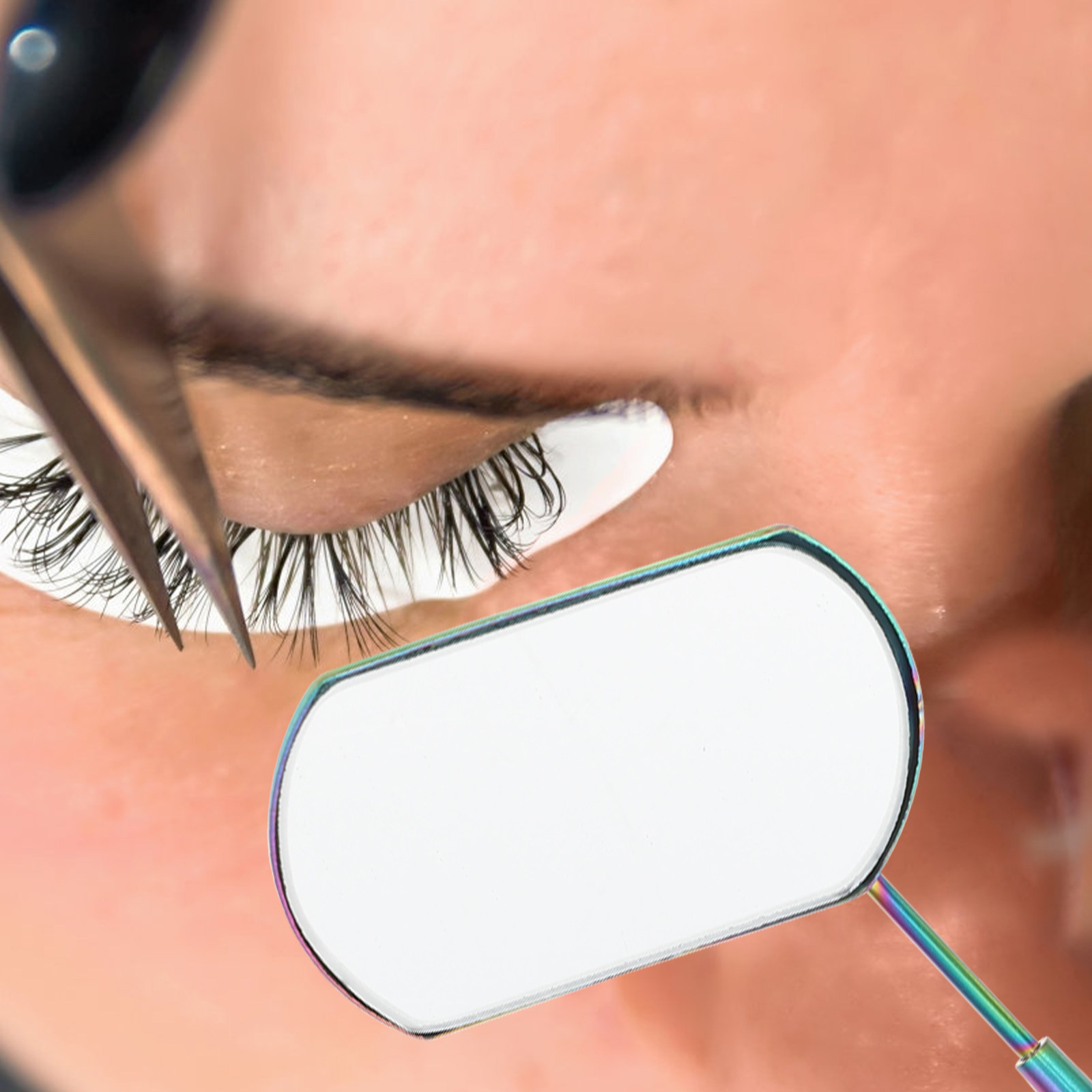 1Set Eyelash Extension Mirror  - Eyelash Extension Is Safe ulasan dan harga