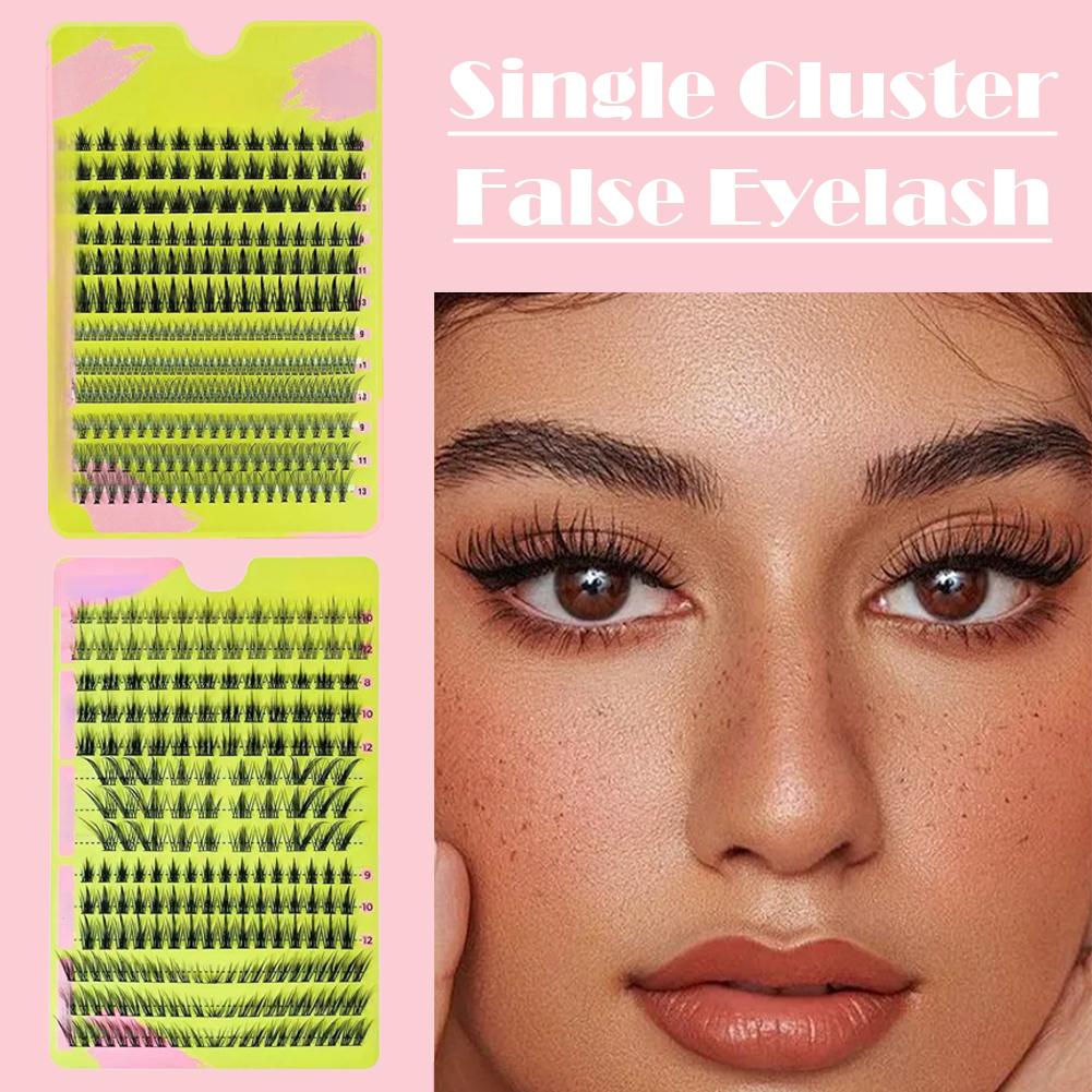 Natural Cluster False Eyelashe - Eyelash Extension Cat Eye Wispy ulasan dan harga