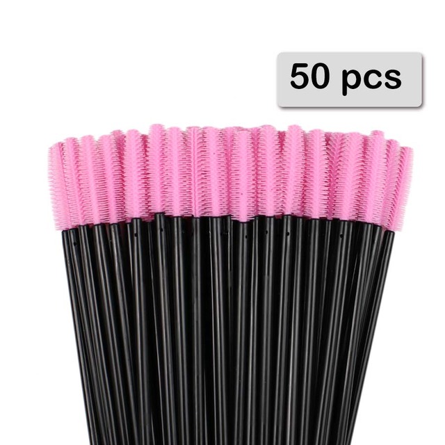 50pcs Silicone Mascara Wands A - Micro Brush Applicator ulasan dan harga