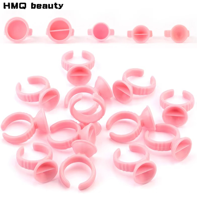 100pcs Disposable Glue Rings P - Eyelash Extension Guide ulasan dan harga