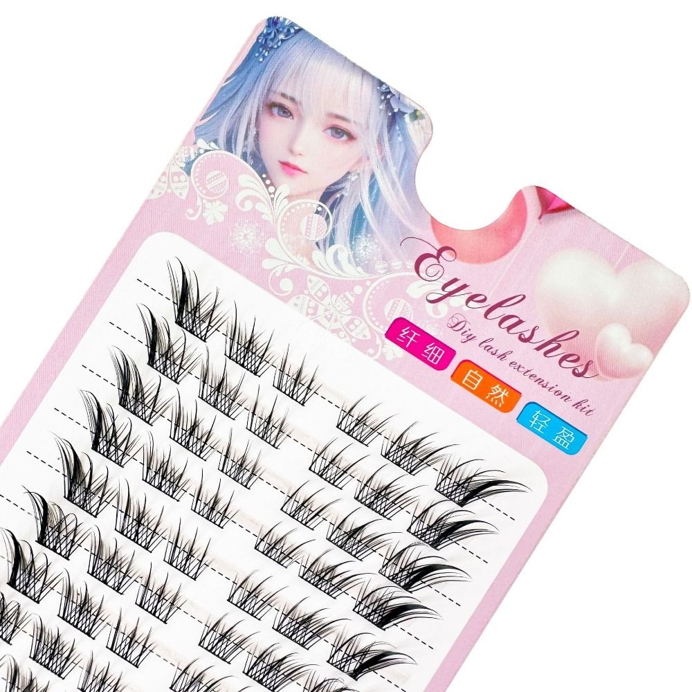 Women Beauty 3D Cat Eye Cluste - Eyelash Extension Cat Eye Wispy ulasan dan harga